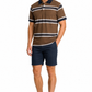 Navy & Brown Stripe Polo