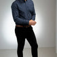 Navy Trim Dress Shirt