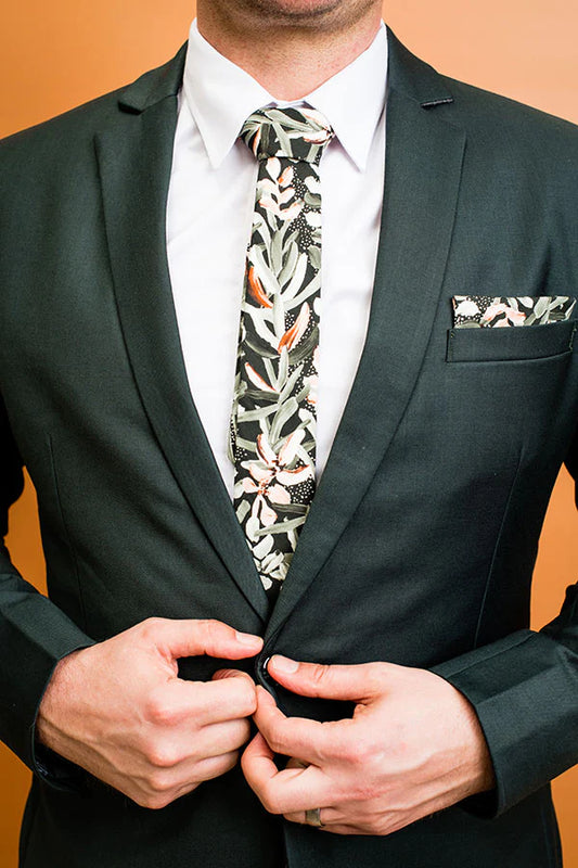 Protea Green Tie