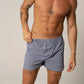 Navy Checks Cotton 2 Pack Boxer Shorts