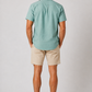 Teal Short Sleeve Linen Shirt