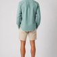 Teal Long Sleeve Linen Shirt
