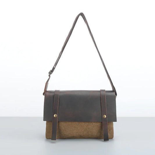 Khaki Messenger Bag