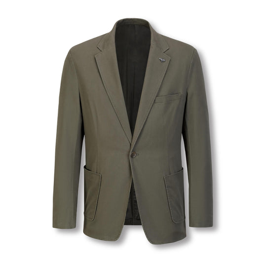 Olive Cotton Sports Jacket