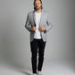Grey Knit Blazer