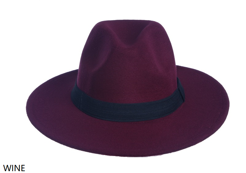 Burgundy Fedora Hat