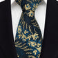 Gold Teal Tie