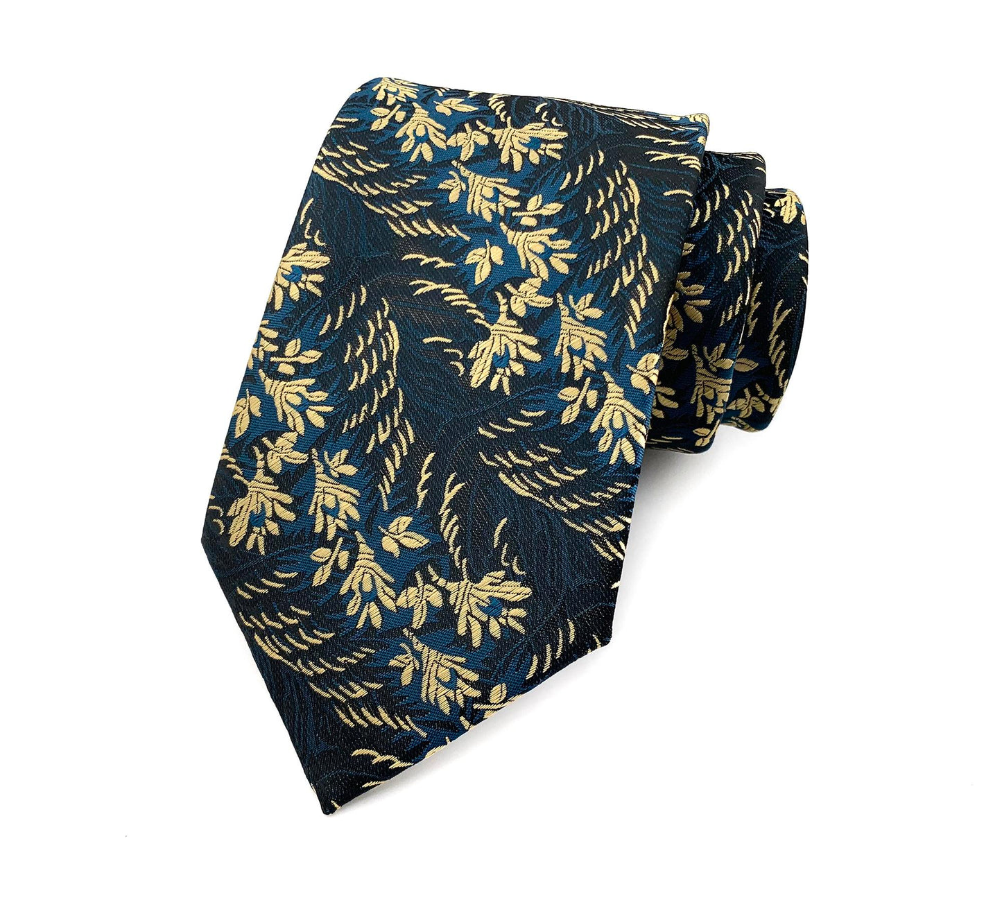 Gold Teal Tie