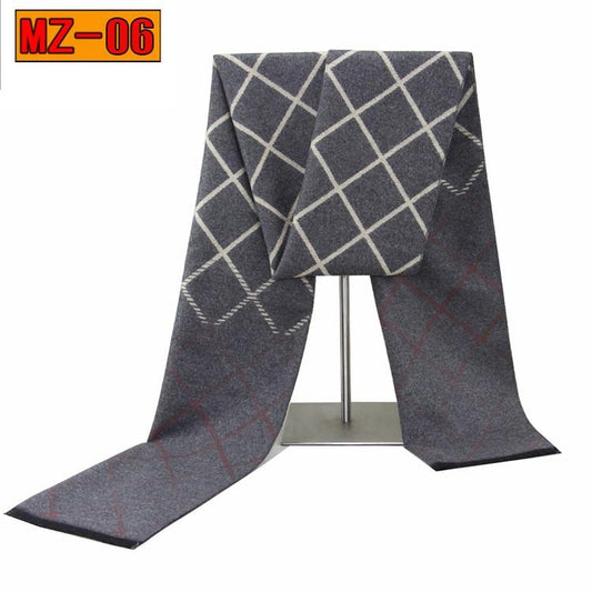 Charcoal Argyle Scarf