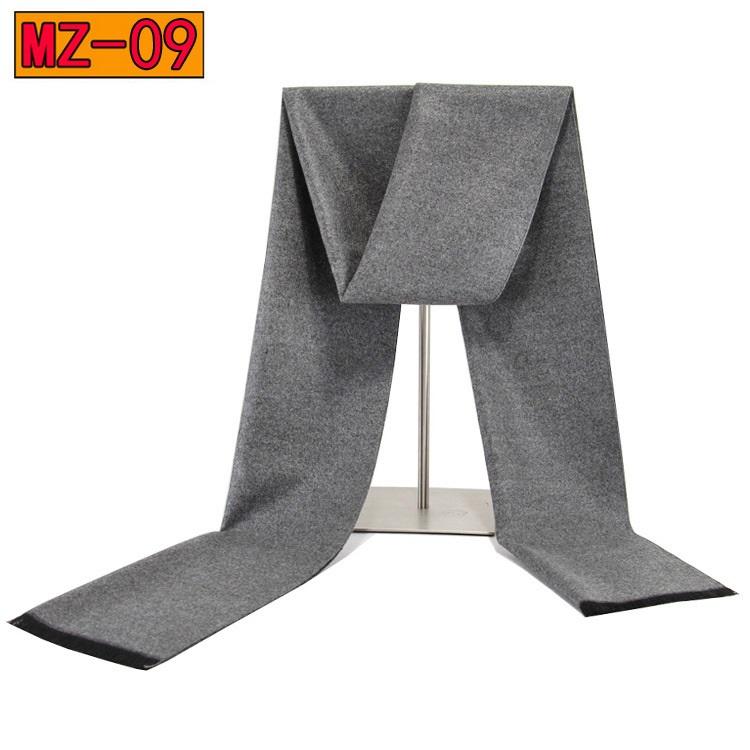 Plain Charcoal Wool Scarf