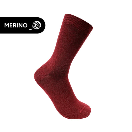 Maroon Merino Australian Made Socks