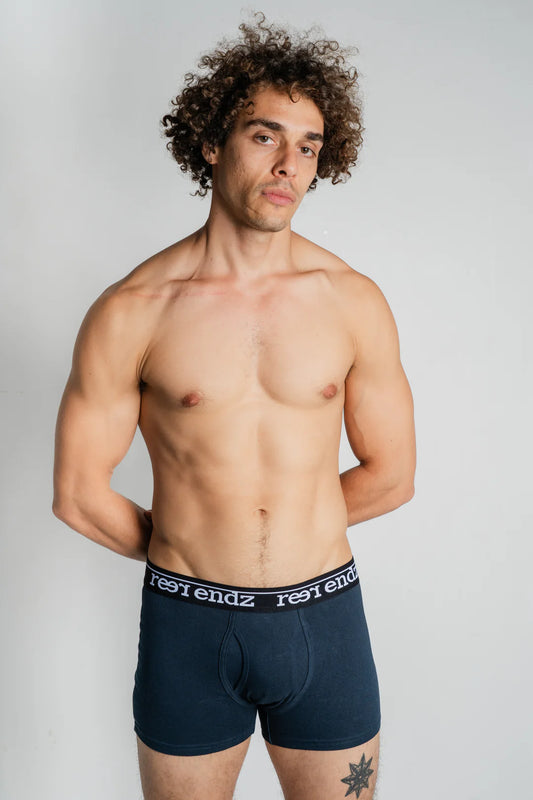 Plain Navy Trunks