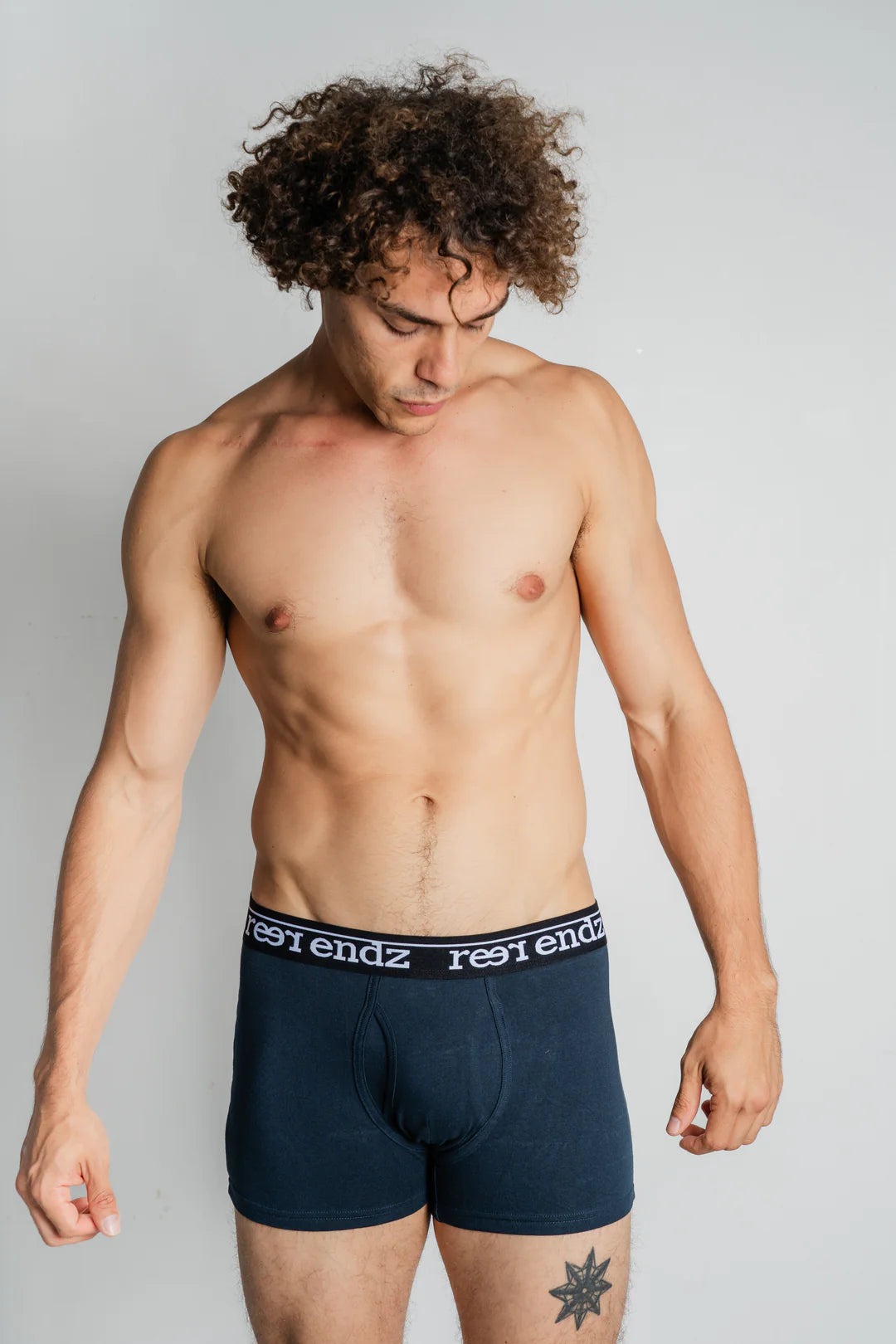 Plain Navy Trunks