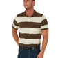 Olive and Cream Stripe Polo