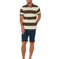 Olive and Cream Stripe Polo
