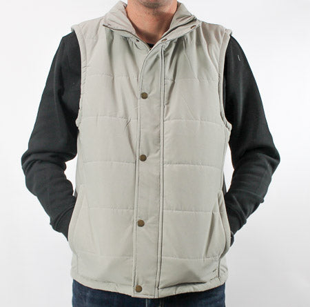 Light Grey Quilted Vest