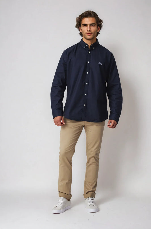 Reedy Navy Oxford Shirt