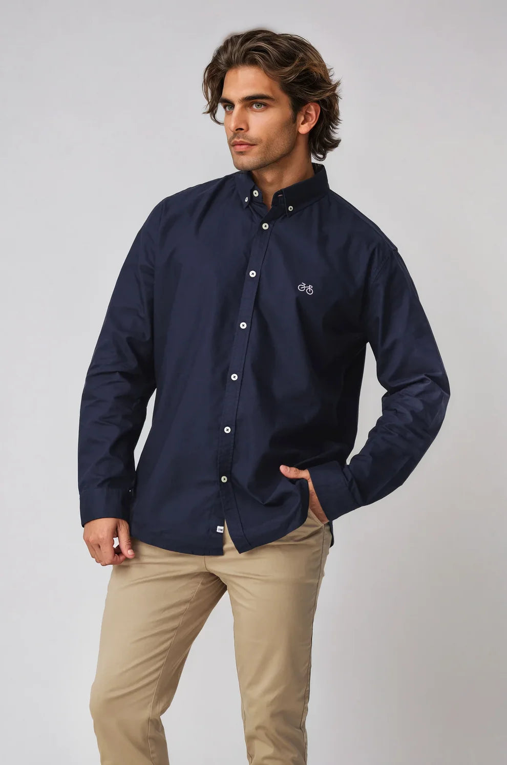 Reedy Navy Oxford Shirt