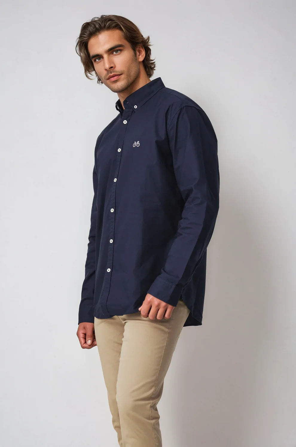 Reedy Navy Oxford Shirt