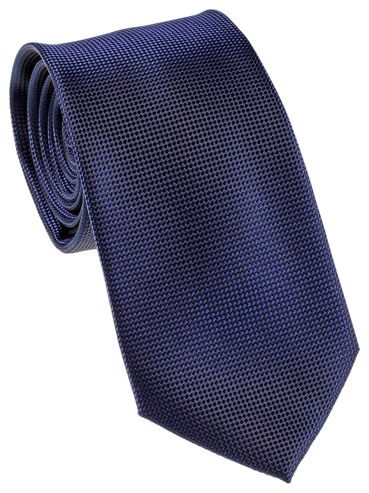 Self Pattern Navy Tie