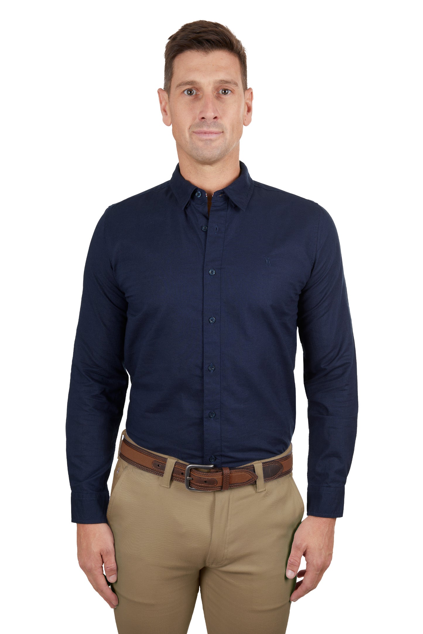 Navy Linen Shirt