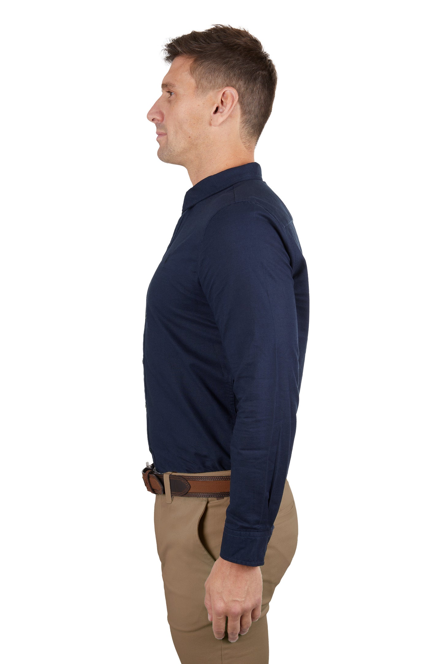 Navy Linen Shirt