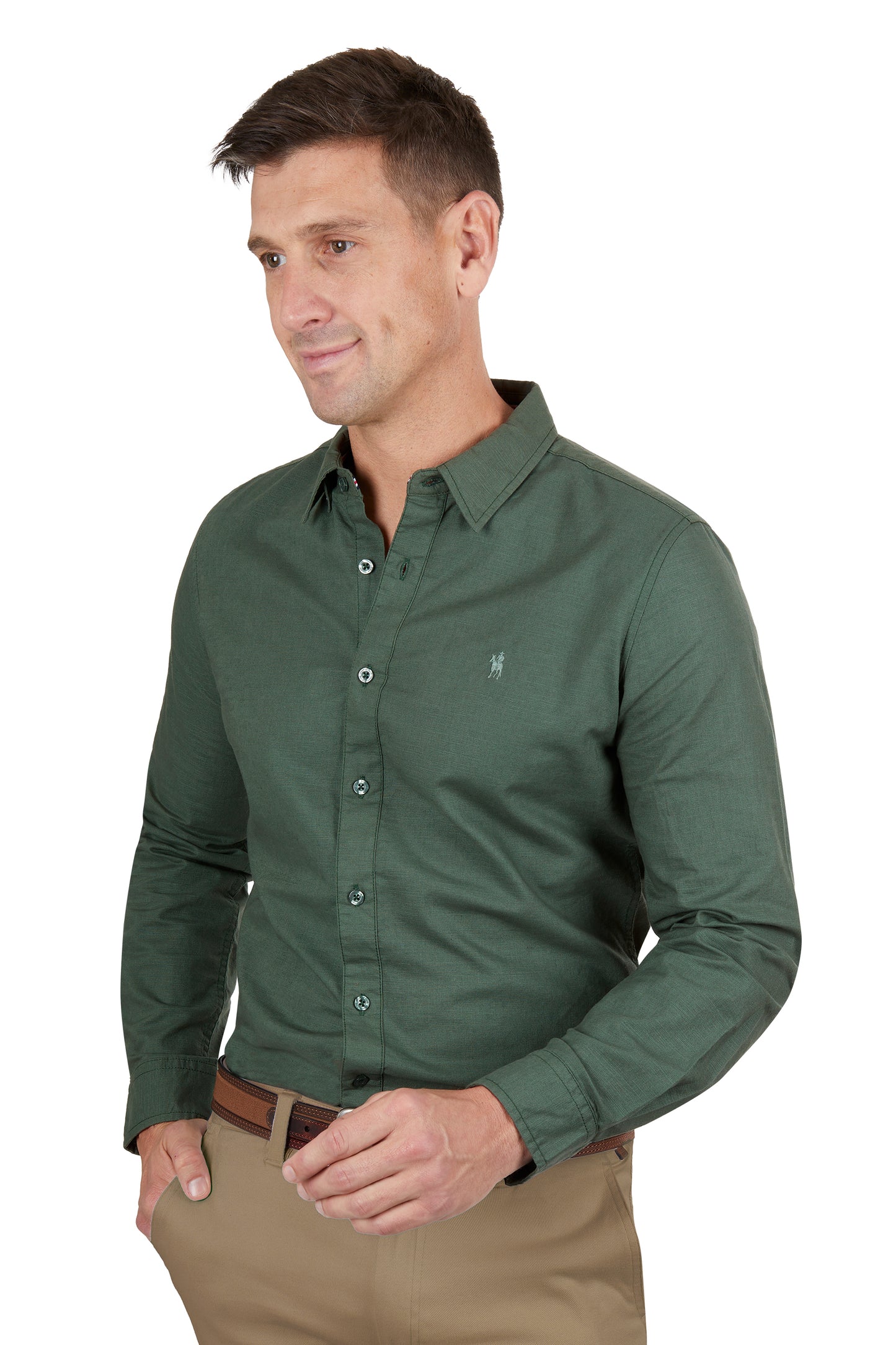 Green Linen Shirt