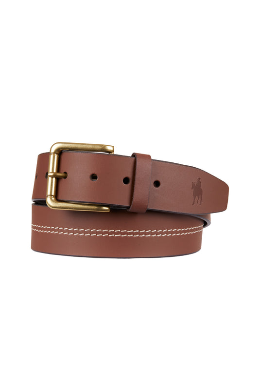 Clayton Dark Tan Belt