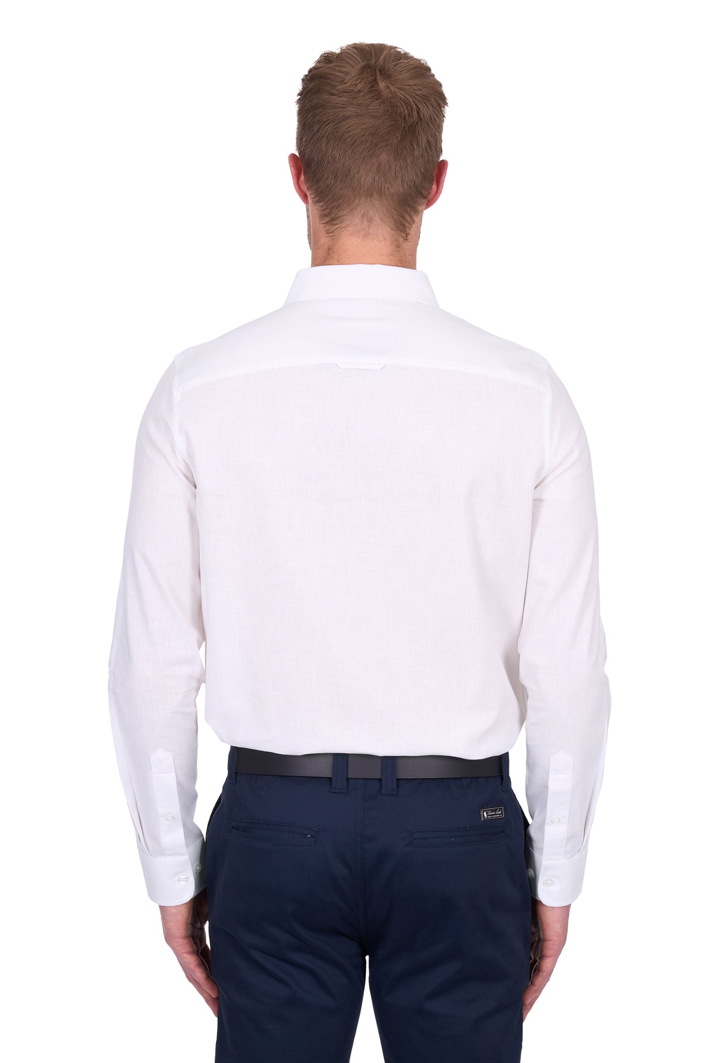 TC White Long Sleeve Linen Shirt