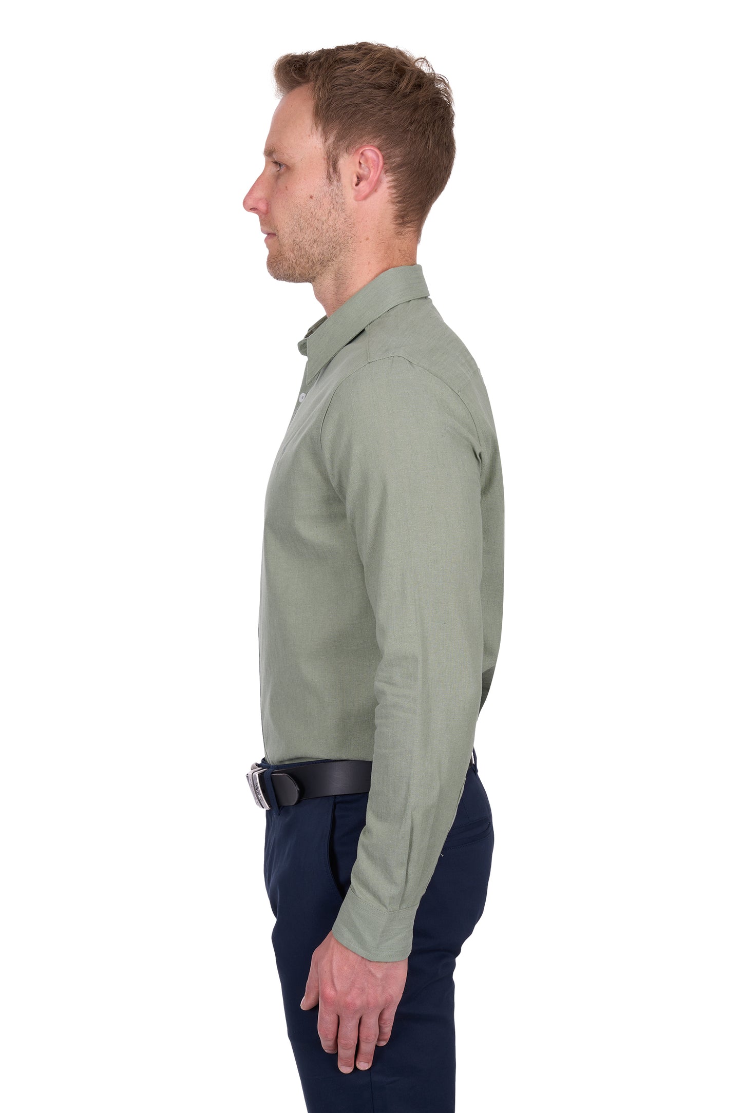 TC Olive Linen Shirt