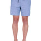 Chambray  Blue Linen Shorts