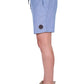 Chambray  Blue Linen Shorts
