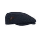 Navy Tweed Wool Driving Cap