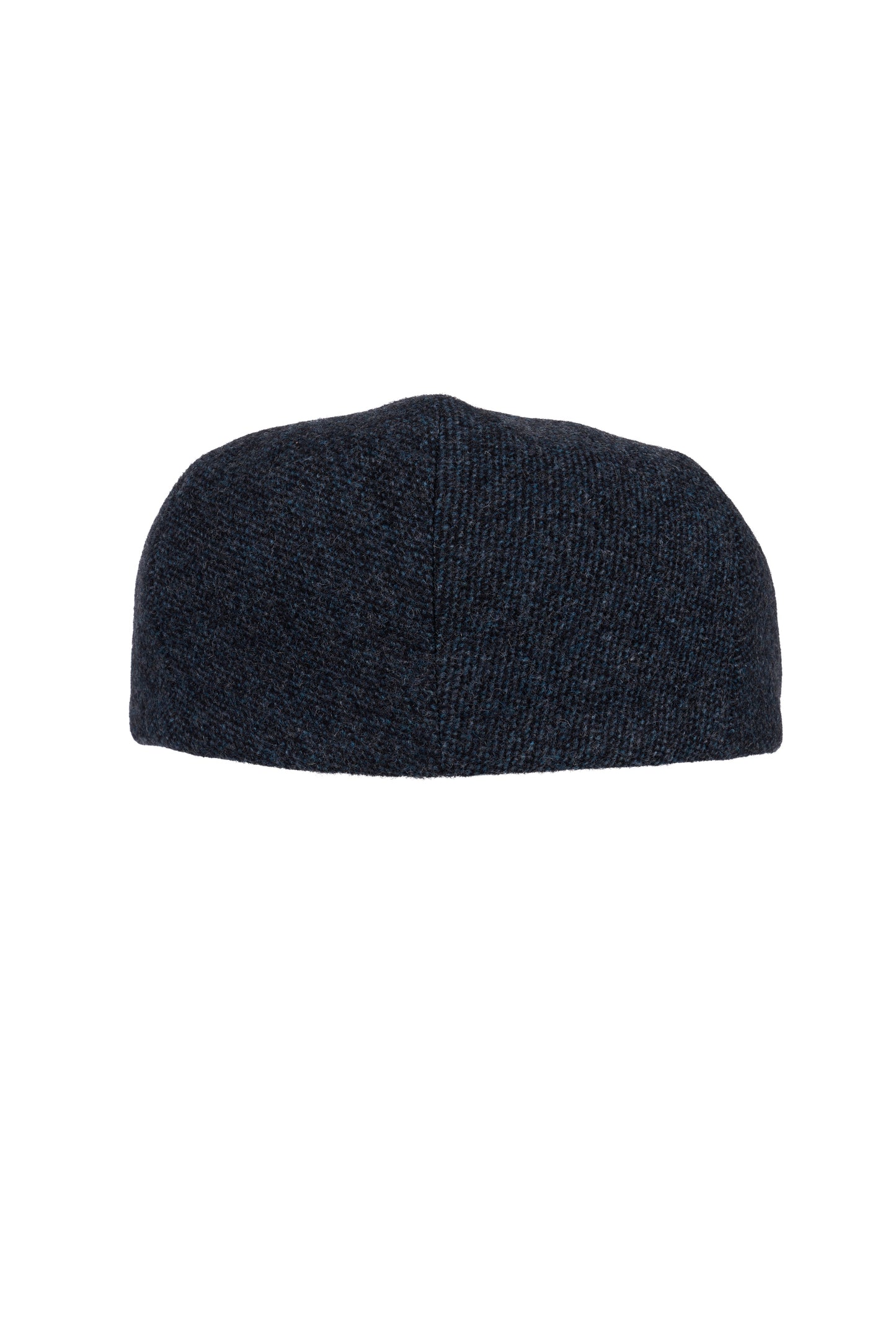 Navy Tweed Wool Driving Cap