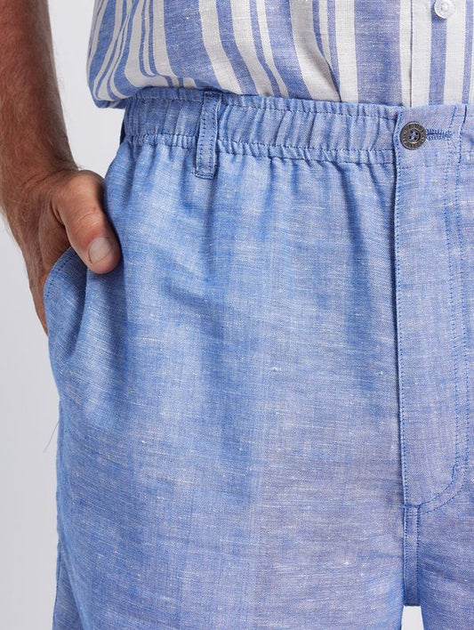 Cary  Chambray Linen Shorts