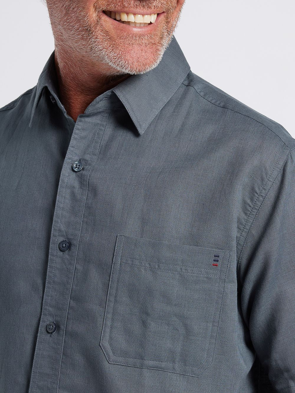 Cary Petrol Linen Shirt