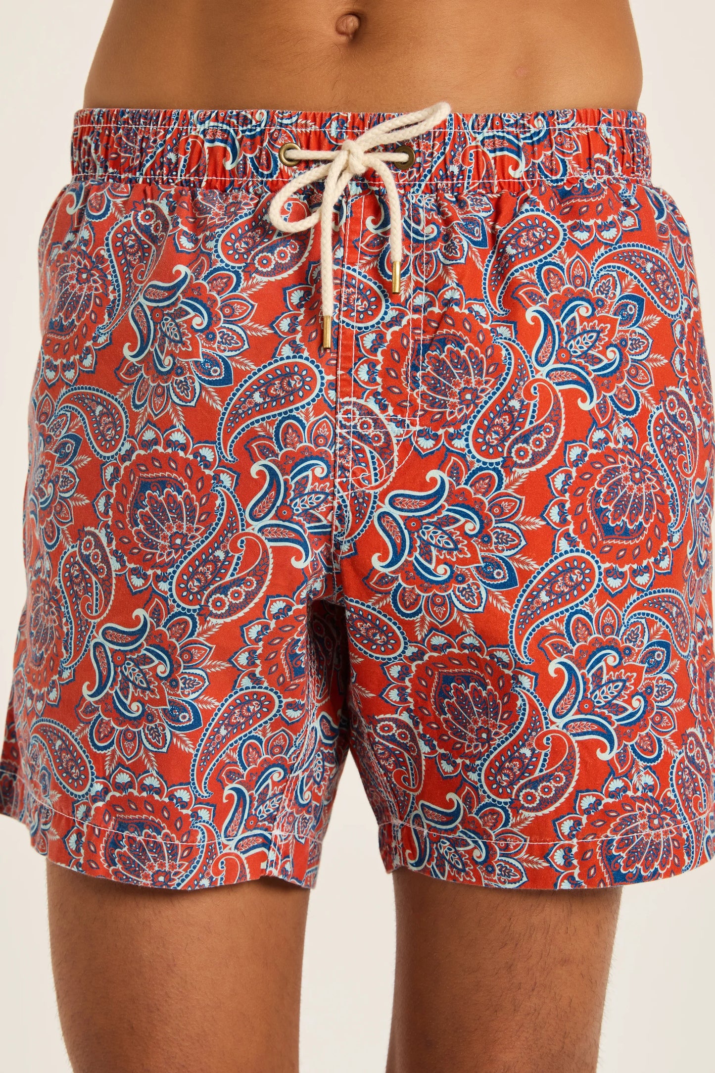 Red Paisley Bathers