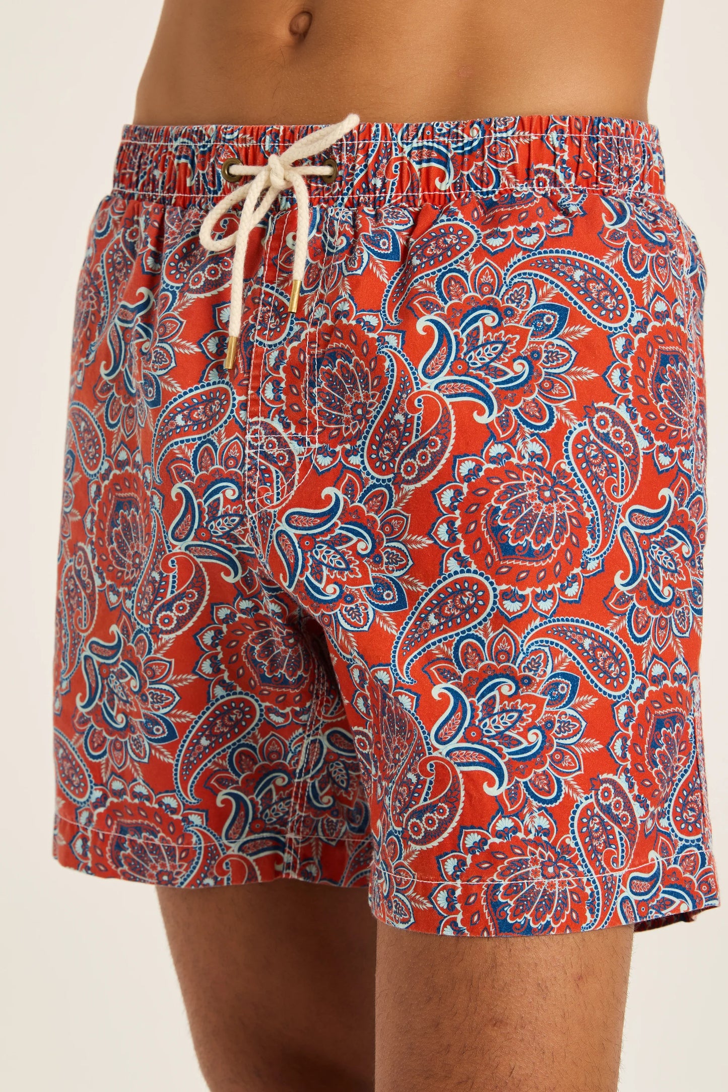 Red Paisley Bathers