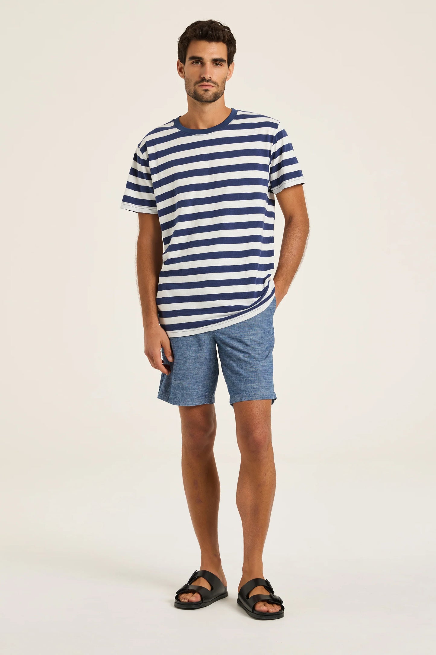 Navy Stripe Tee