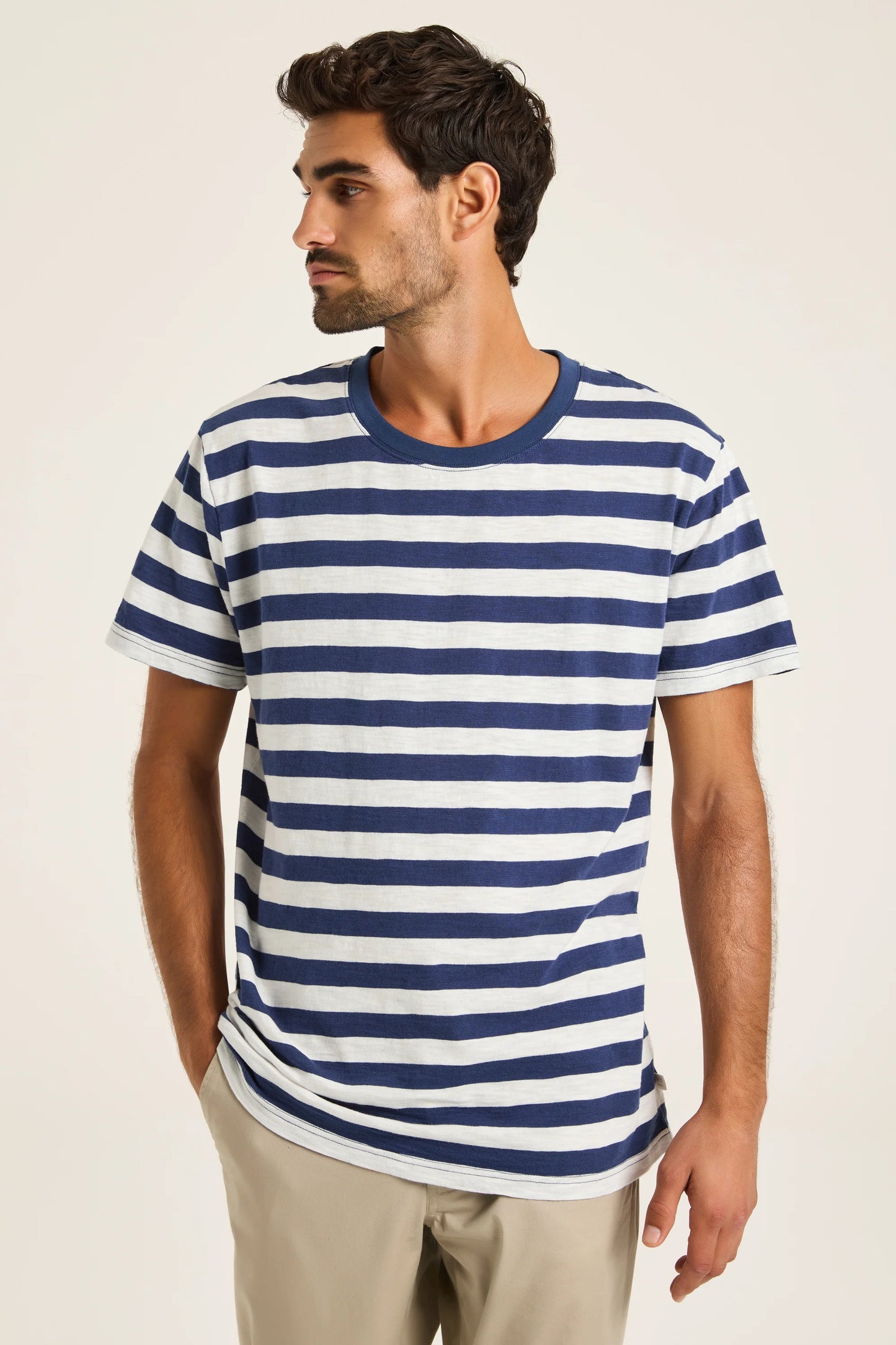 Navy Stripe Tee