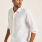 White Long Sleeve Linen Shirt