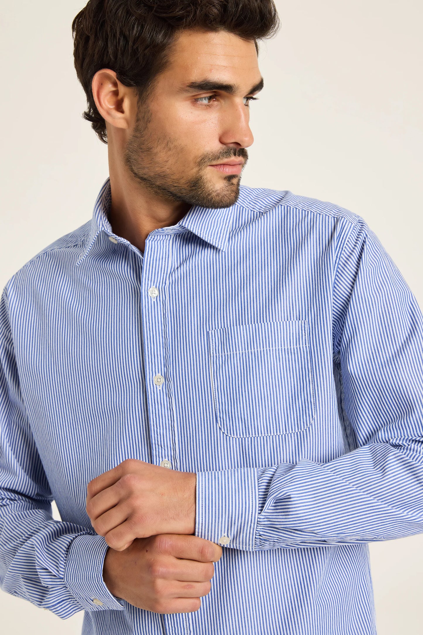 Indigo Striped Shirt