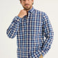 Indigo Check Cotton Shirt