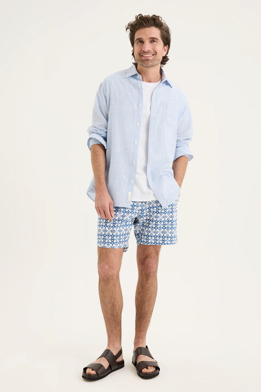 Sky Stripe Linen Shirt