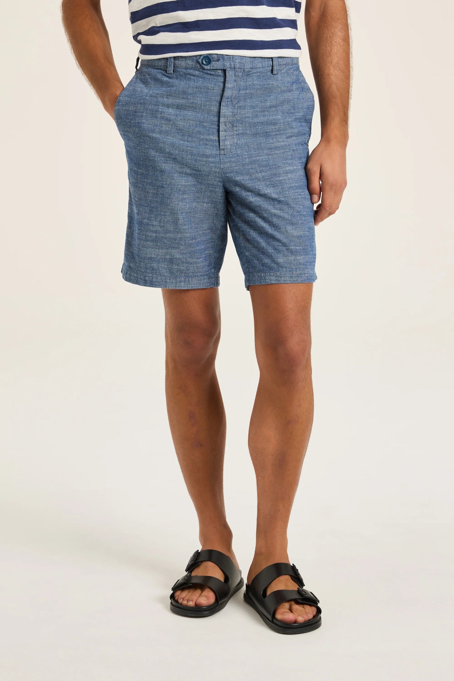 Chambray Linen Shorts