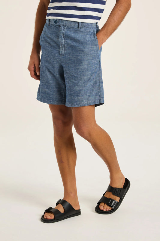 Chambray Linen Shorts