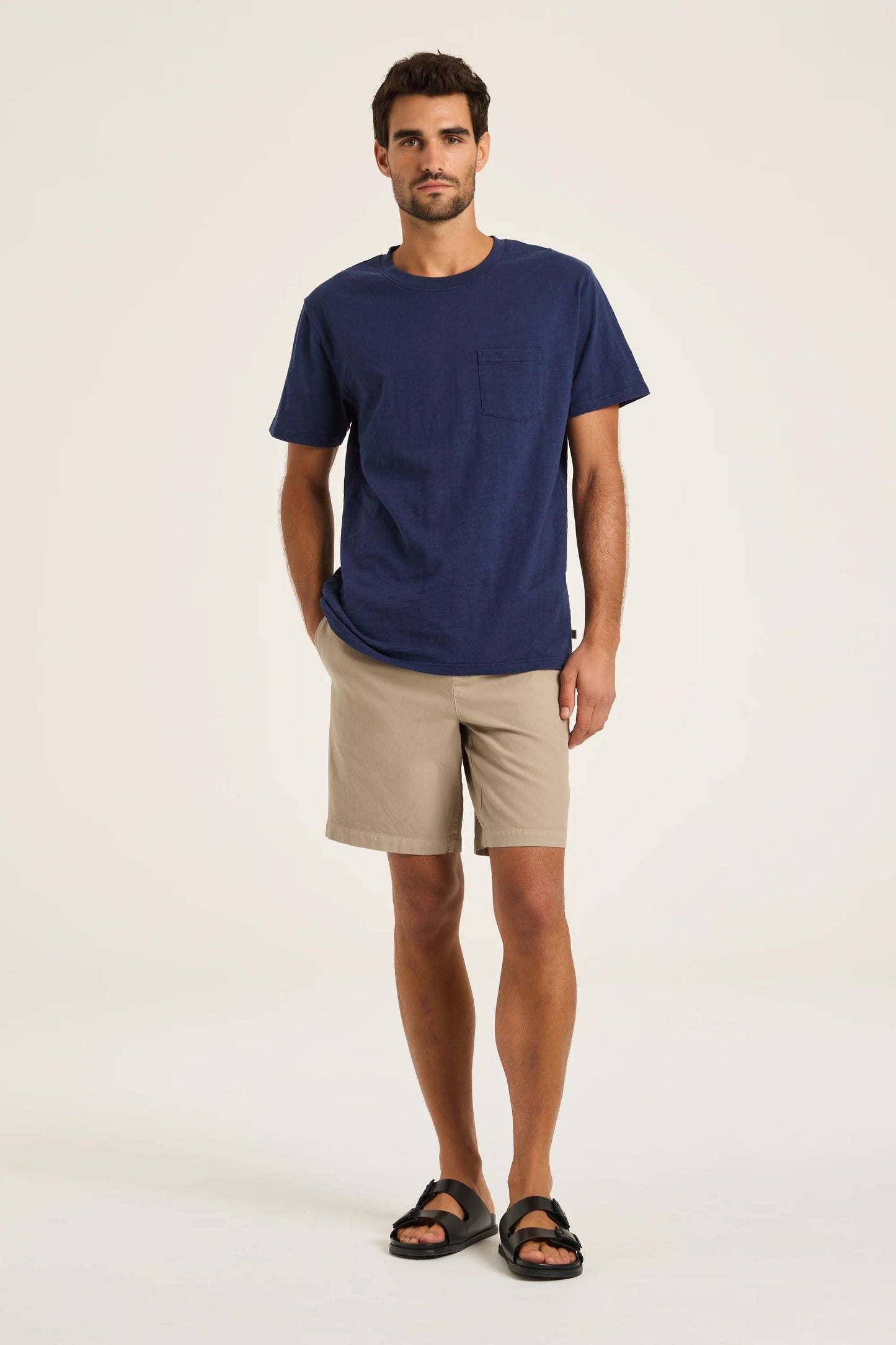 Stone Linen Shorts