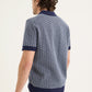 Navy Knit Polo