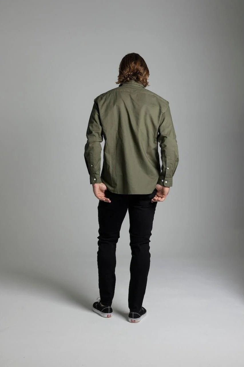Avalon Khaki Long Sleeve Shirt