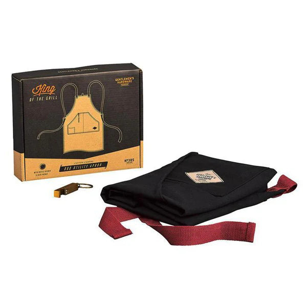 King of the BBQ Canvas Apron